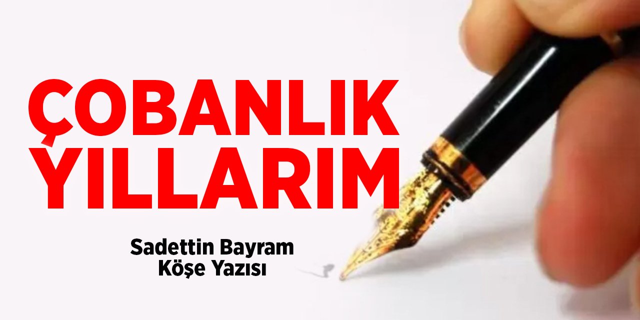 ÇOBANLIK YILLARIM - Sadettin Bayram/Köşe Yazısı