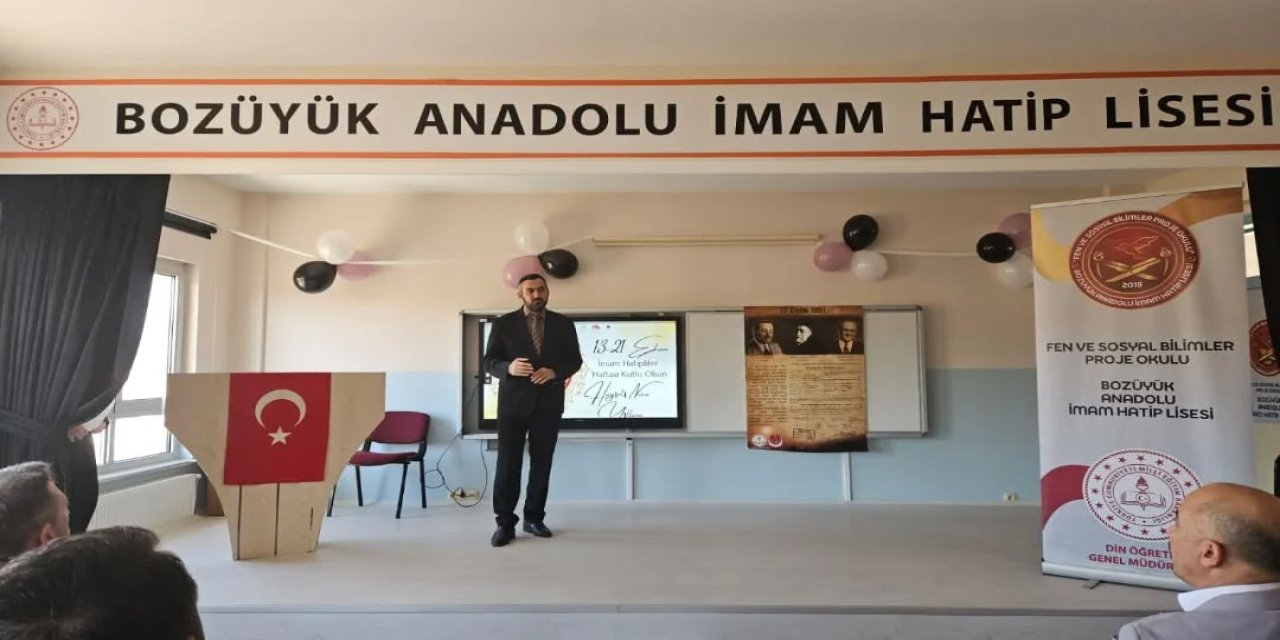 Bozüyük'te İmam Hatip Öğrencilerine Söyleşi