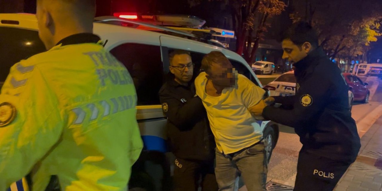 Alkollü Sürücü Patlak Lastikle Kaçtı, Polisi Peşinde Pervane Etti