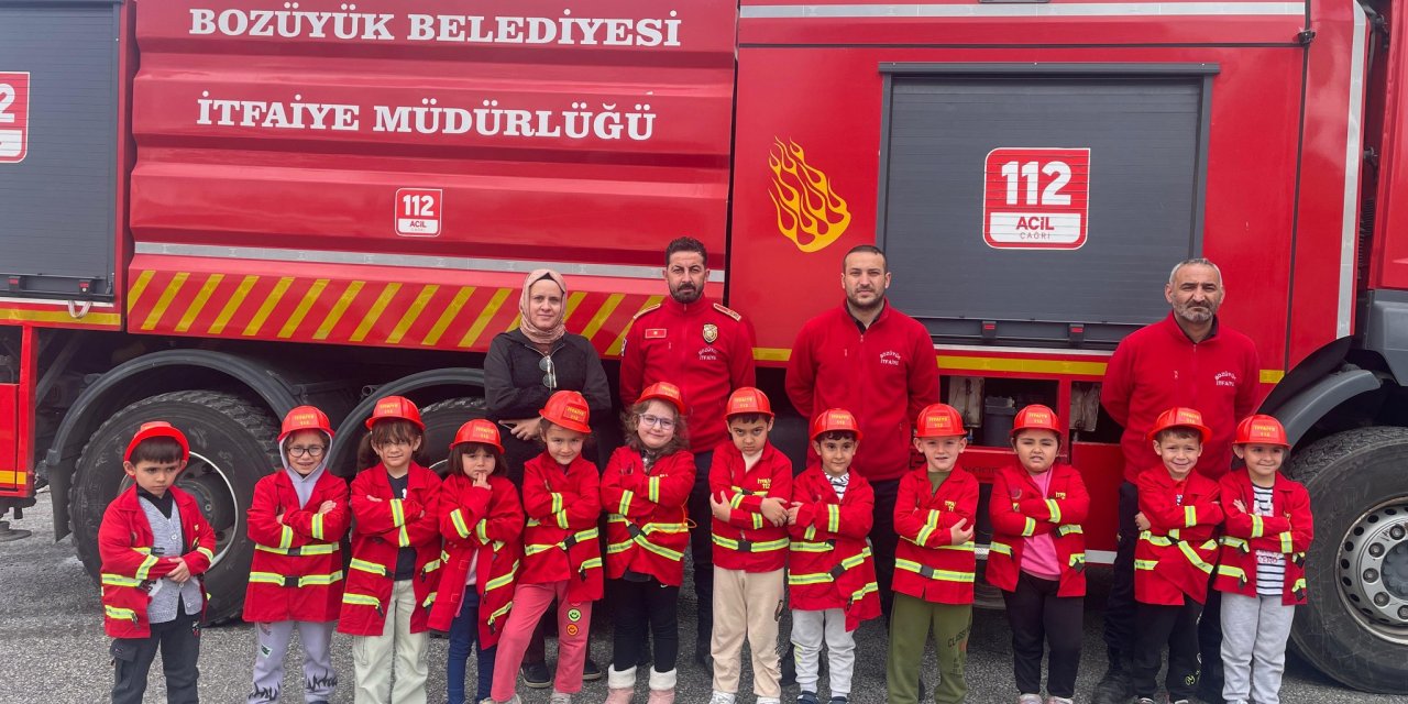Bozüyük'te Öğrencilere Yangın Eğitimi