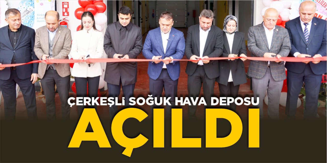Çerkeşli soğuk hava deposu açıldı
