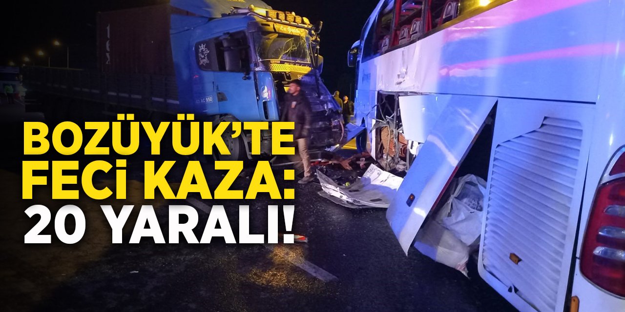 Bozüyük’te Feci Kaza! 20 yaralı