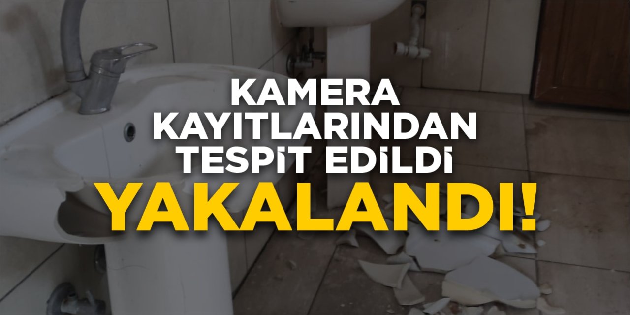 Kamu malına zarar veren kişi yakalandı