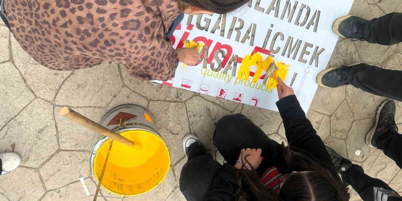 Öğrencilerden Dumansız Hava Sahası Farkındalığı