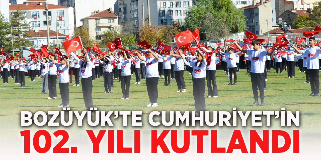 Bozüyük'te Cumhuriyet'in 102. yılı Kutlandı