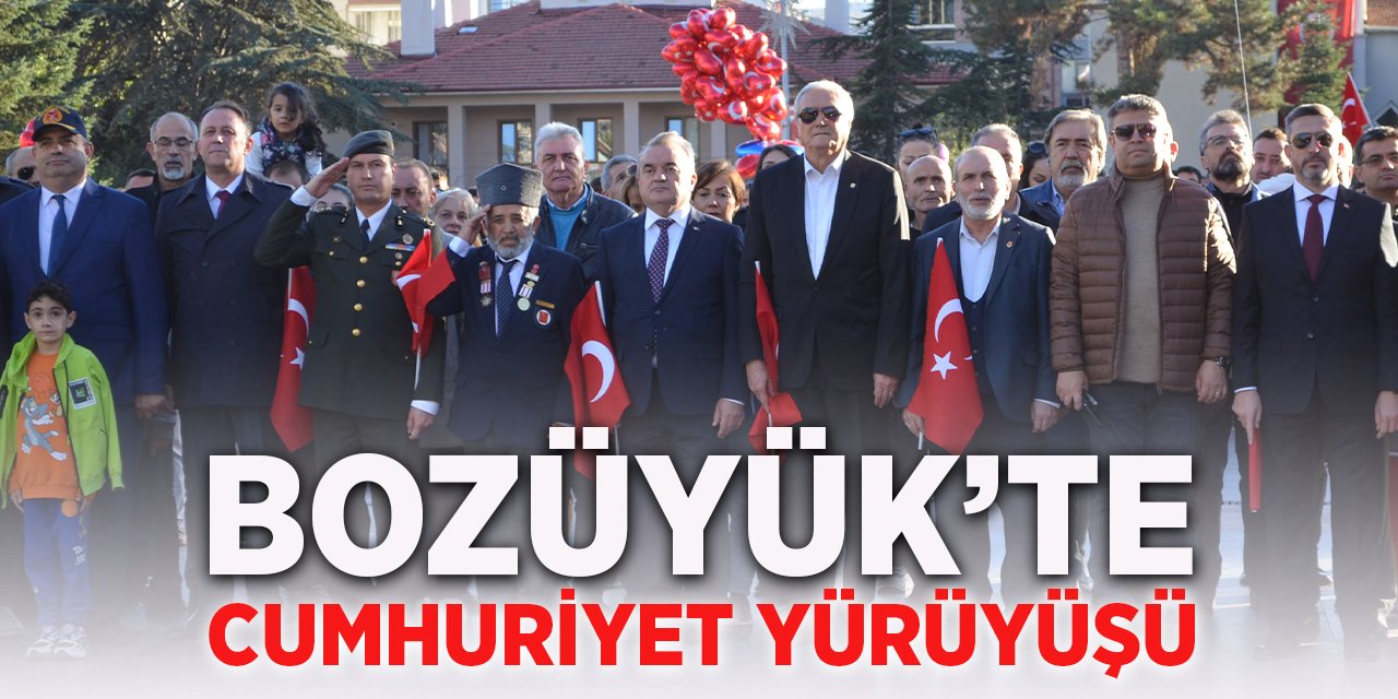 Bozüyük'te Cumhuriyet Yürüyüşü