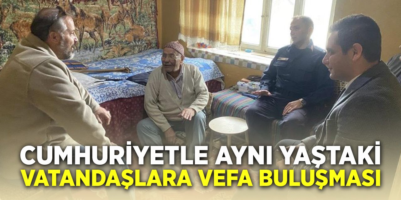 Cumhuriyetle Aynı Yaştaki Vatandaşlara Vefa Buluşması