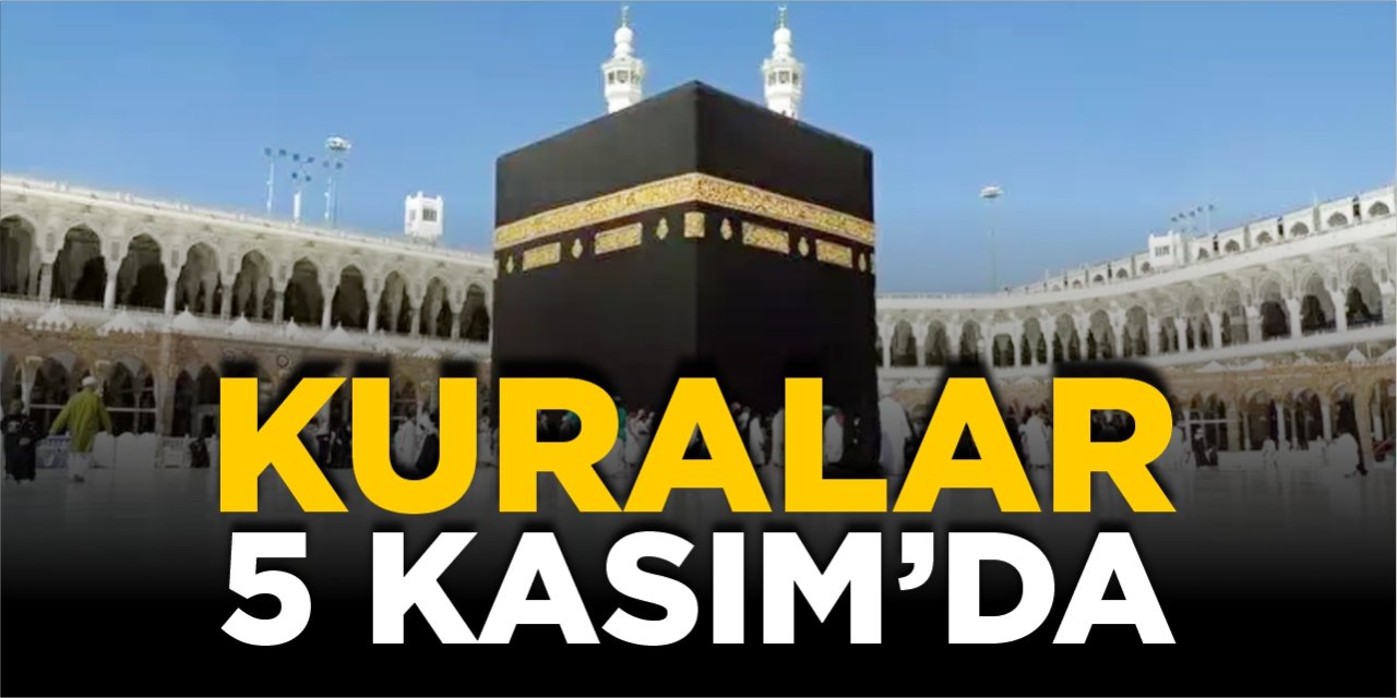 Hac kuraları 5 Kasım’da çekilecek