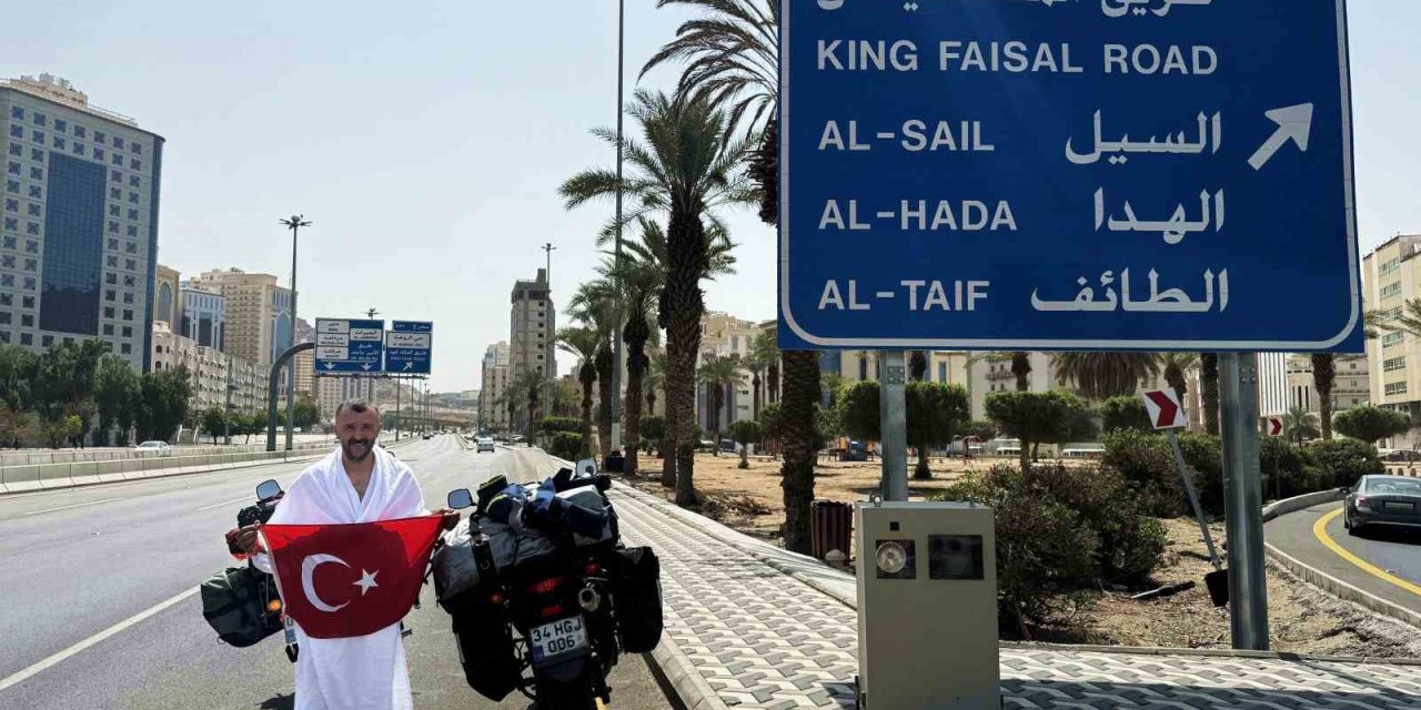 Motosikleti İle 250 Bin Kilometre Yol Yaptı: Son Durağı Umre Oldu