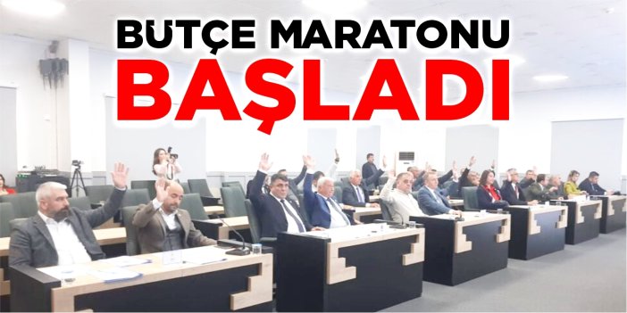 Bütçe maratonu başladı