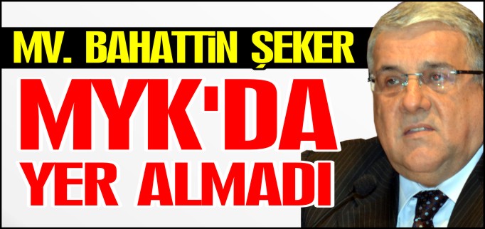ŞEKER MYK’DA YER ALMADI