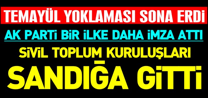 STK’LAR SANDIĞA GİTTİ