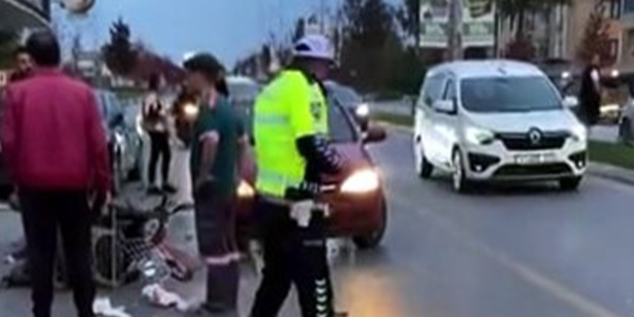 Otomobil İle Motorlu Bisiklet Çarpıştı: 1 Yaralı