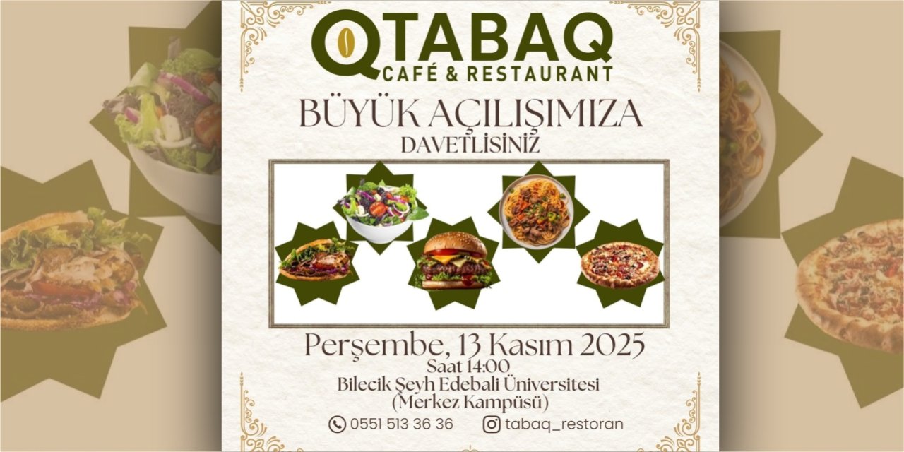 TABAQ CAFE & RESTAURANT AÇILIYOR