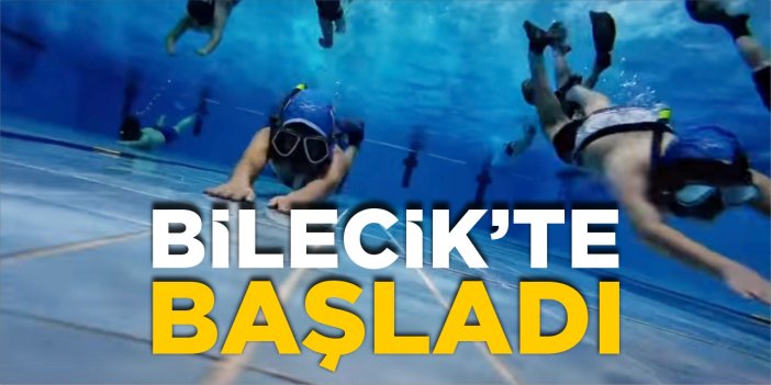 Bilecik’te su altı hokeyi başladı