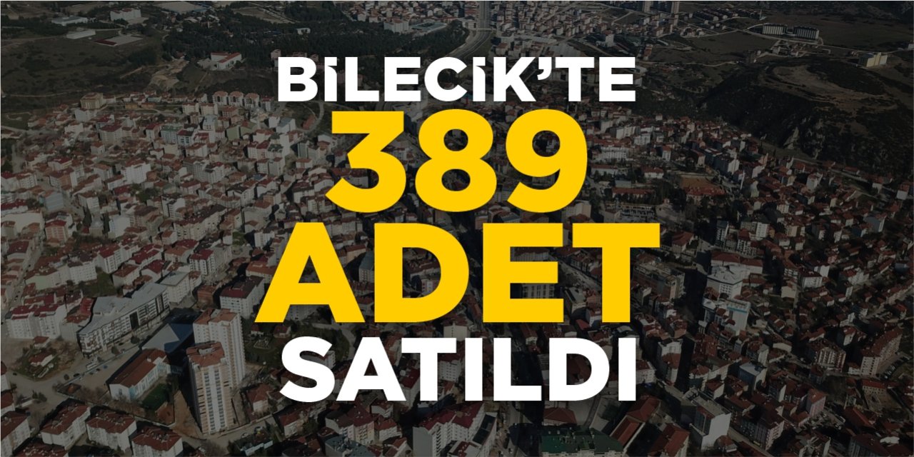 Bilecik’te 389 adet satıldı