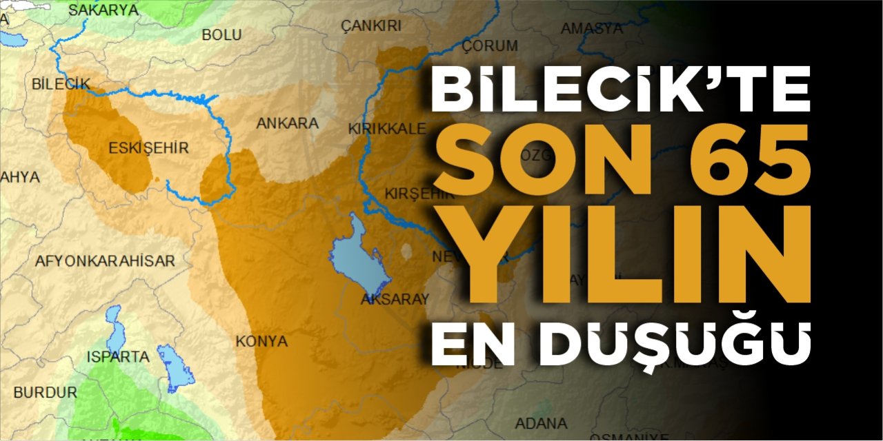 Bilecik’te son 65 yılın en düşüğü!