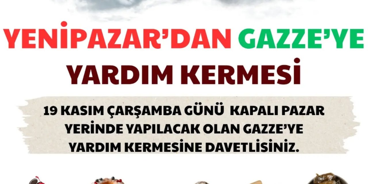 Yenipazar'da Gazze'ye Yardım Kermesi Düzenlenecek