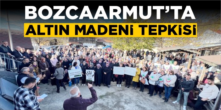 Bozcaarmut’ta altın madeni tepkisi!