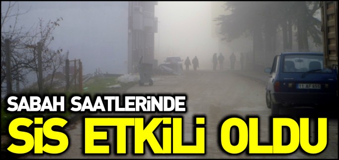 SABAH SAATLERİNDE SİS ETKİLİ OLDU