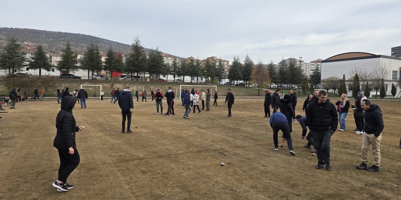 Bozüyük'te Öğretmenler Günü Bocce Turnuvası