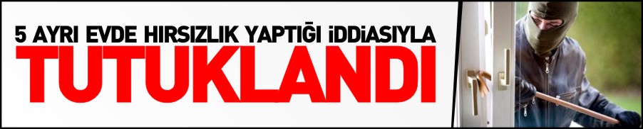 BOZÜYÜK’TE HIRSIZLIK ZANLISI TUTUKLANDI