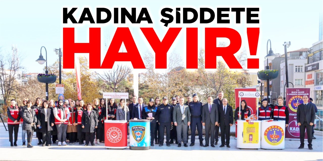 Kadına şiddete 'Hayır'