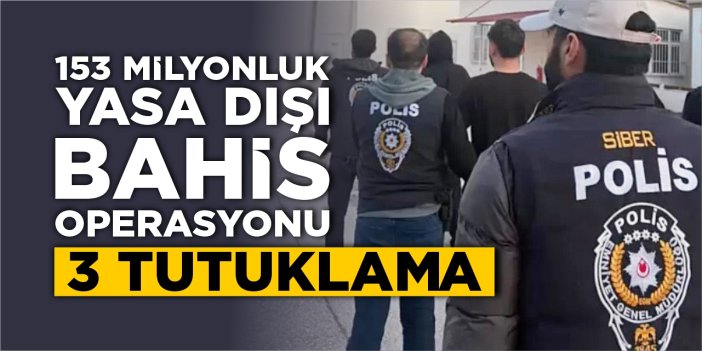 Bilecik'te yasa dışı bahis operasyonu: 3 tutuklama
