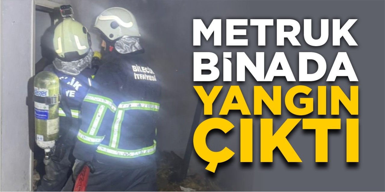 Metruk binada yangın çıktı!