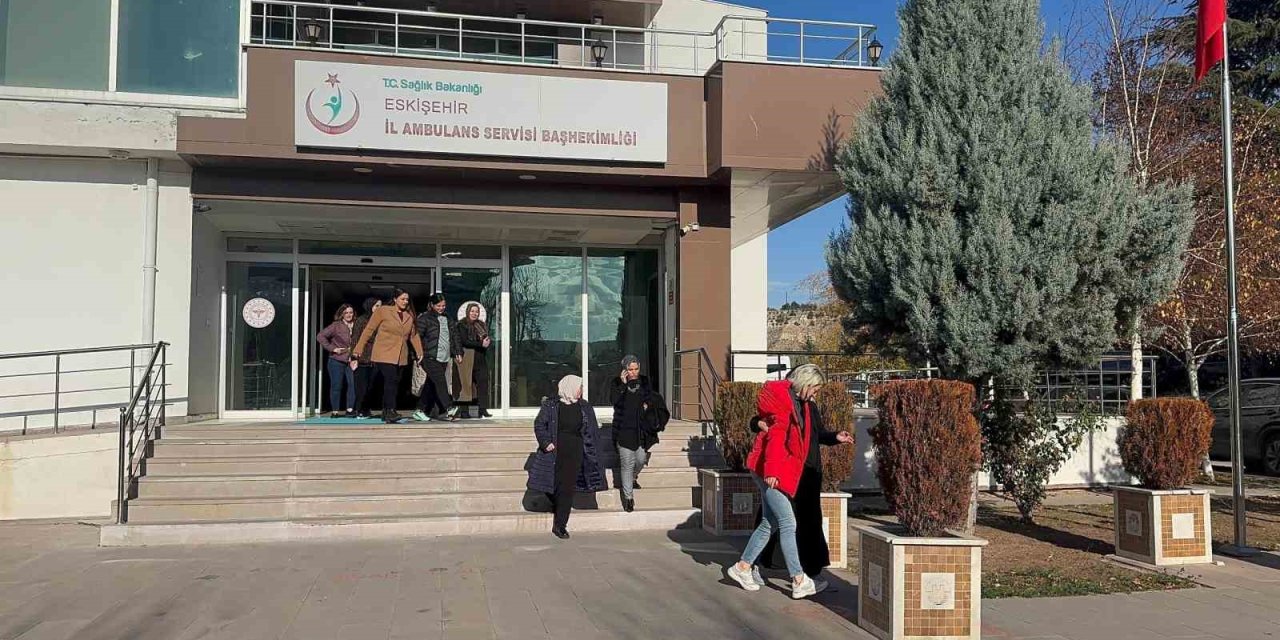 İl Ambulans Servisi Başhekimliğinde Yangın Tatbikatı