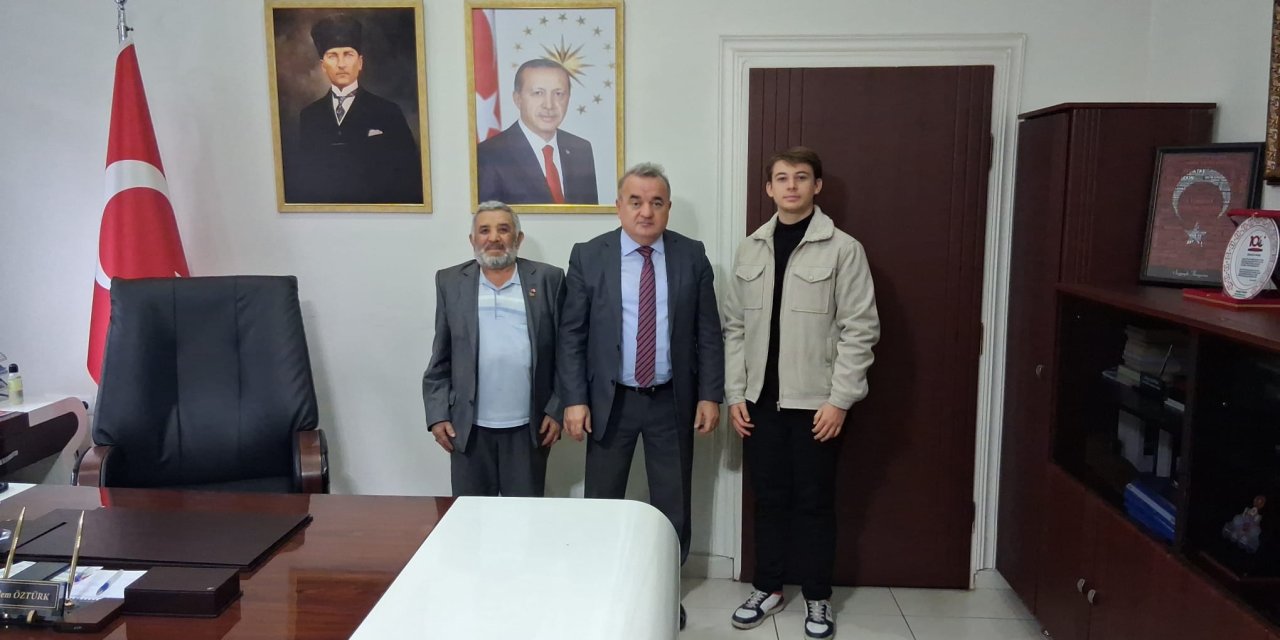 Kıbrıs Gazisinden Kaymakam Öztürk'e Ziyaret