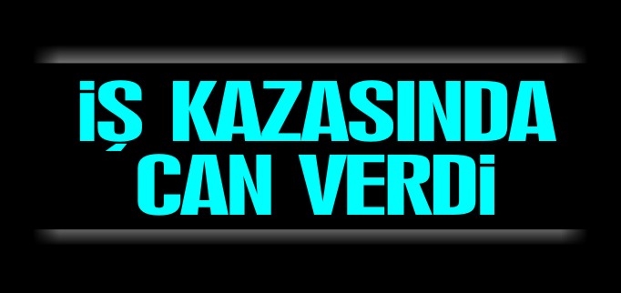 İŞ KAZASINDA CAN VERDİ