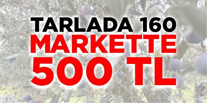 Tarlada 160, markette 500 TL!