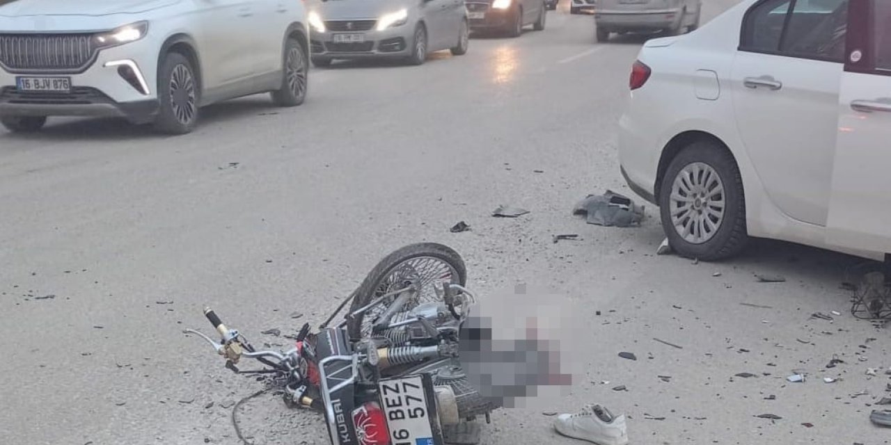 Otomobil İle Motosiklet Çarpıştı: 1 Ölü 1 Yaralı