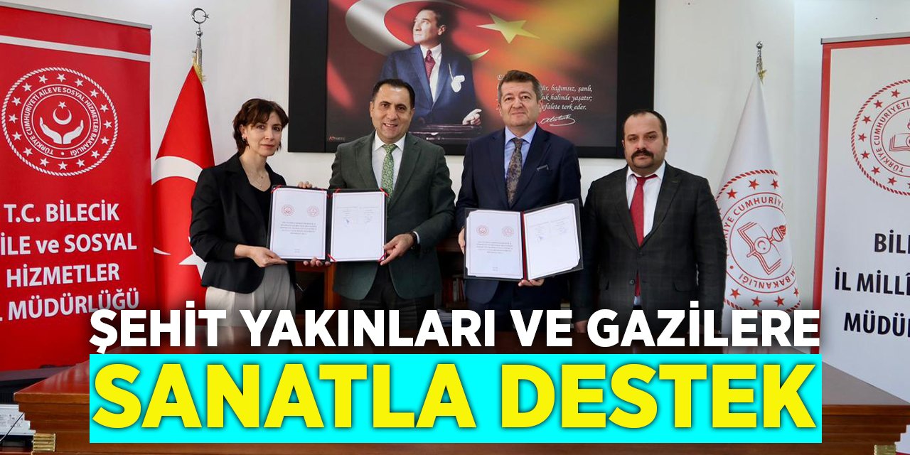 Şehit yakınları ve gazilere sanatla destek