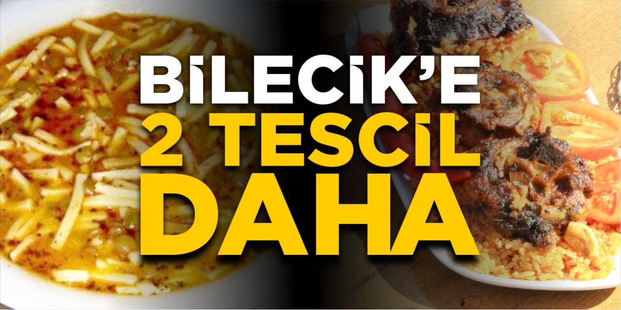 Bilecik’e 2 tescil daha