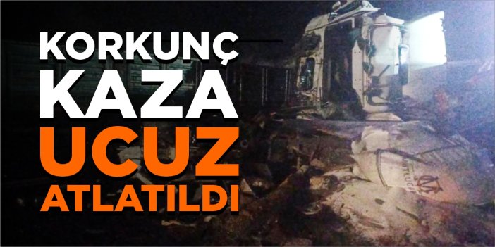 Korkunç kaza ucuz atlatıldı!