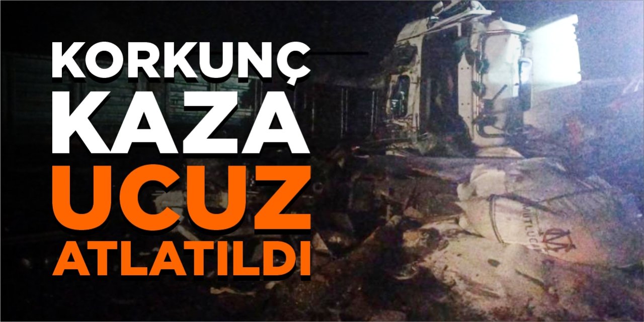 Korkunç kaza ucuz atlatıldı!