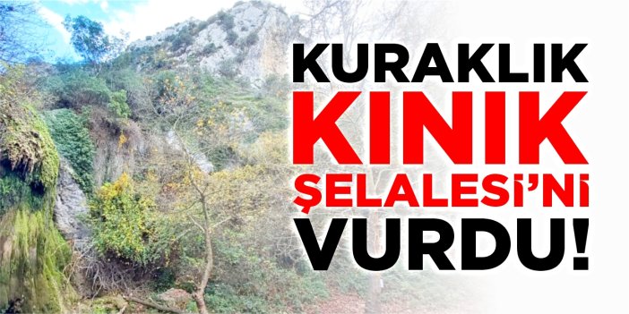 Kuraklık Kınık Şelalesi’ni de vurdu!