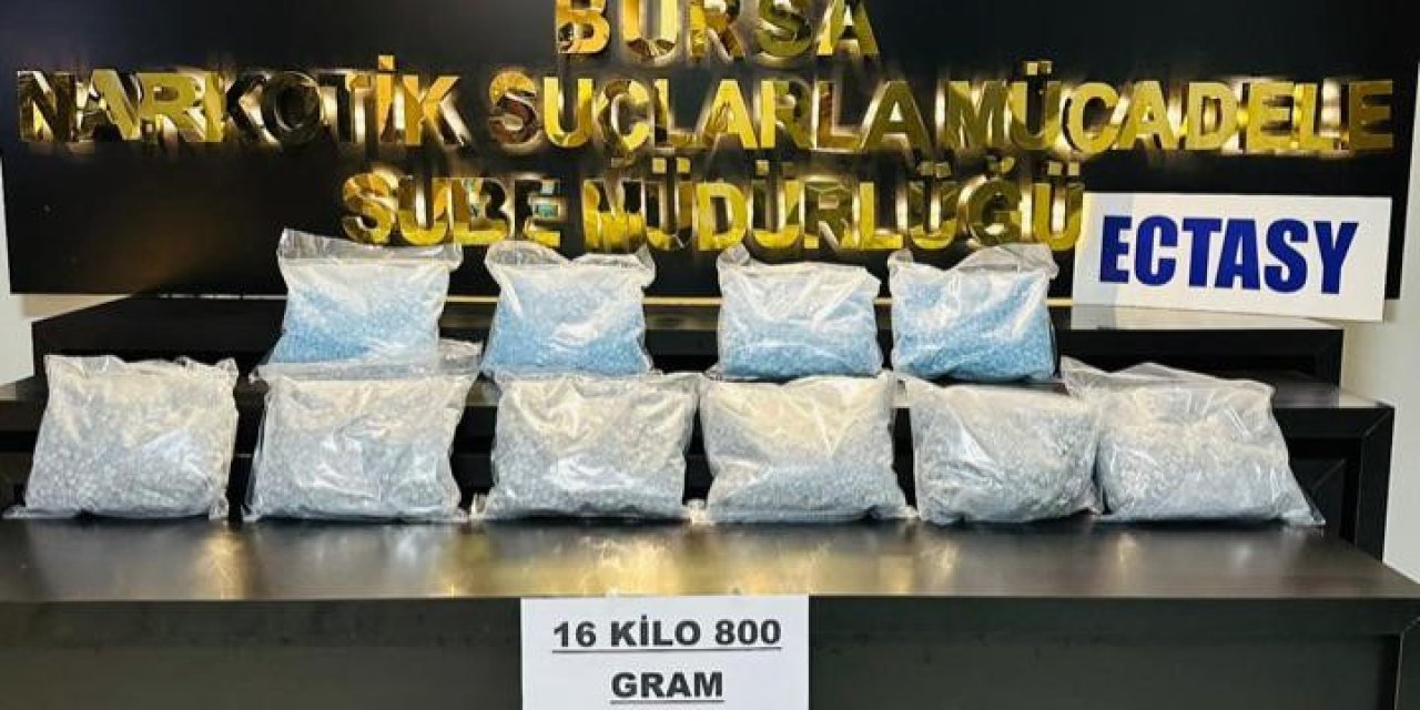 Bursa’da Uyuşturucu Operasyonu: 51 Bin Adet Extacy Ele Geçirildi