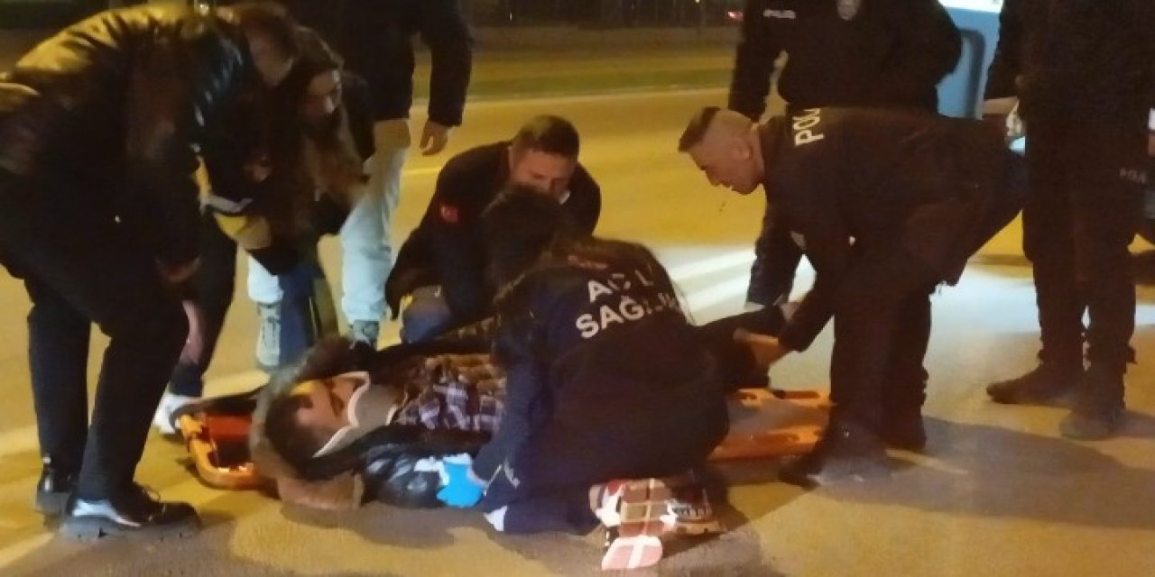 Yolun Karşısına Geçmeye Çalışan Yayaya Otomobil Çarptı