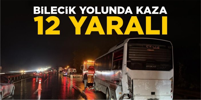 Bilecik yolunda kaza: 12 yaralı