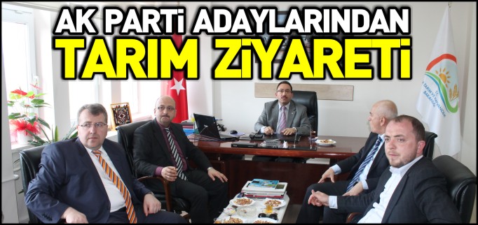 AK PARTİ ADAYLARINDAN TARIM ZİYARETİ
