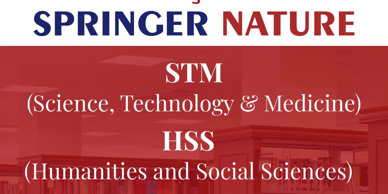 BŞEÜ’de 164 Binden Fazla Springer Nature E-Kitap Erişime Açıldı