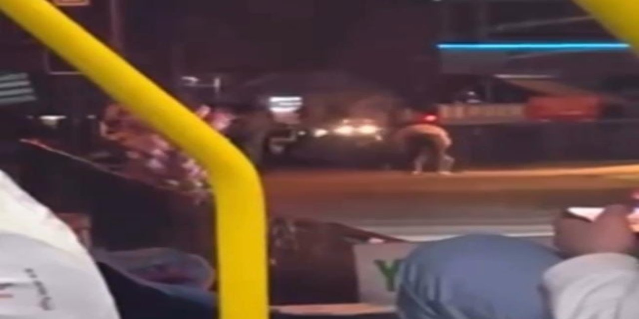 İki Grup Tekme Tokat Kavga Etti, O Anlar Kameraya Yansıdı