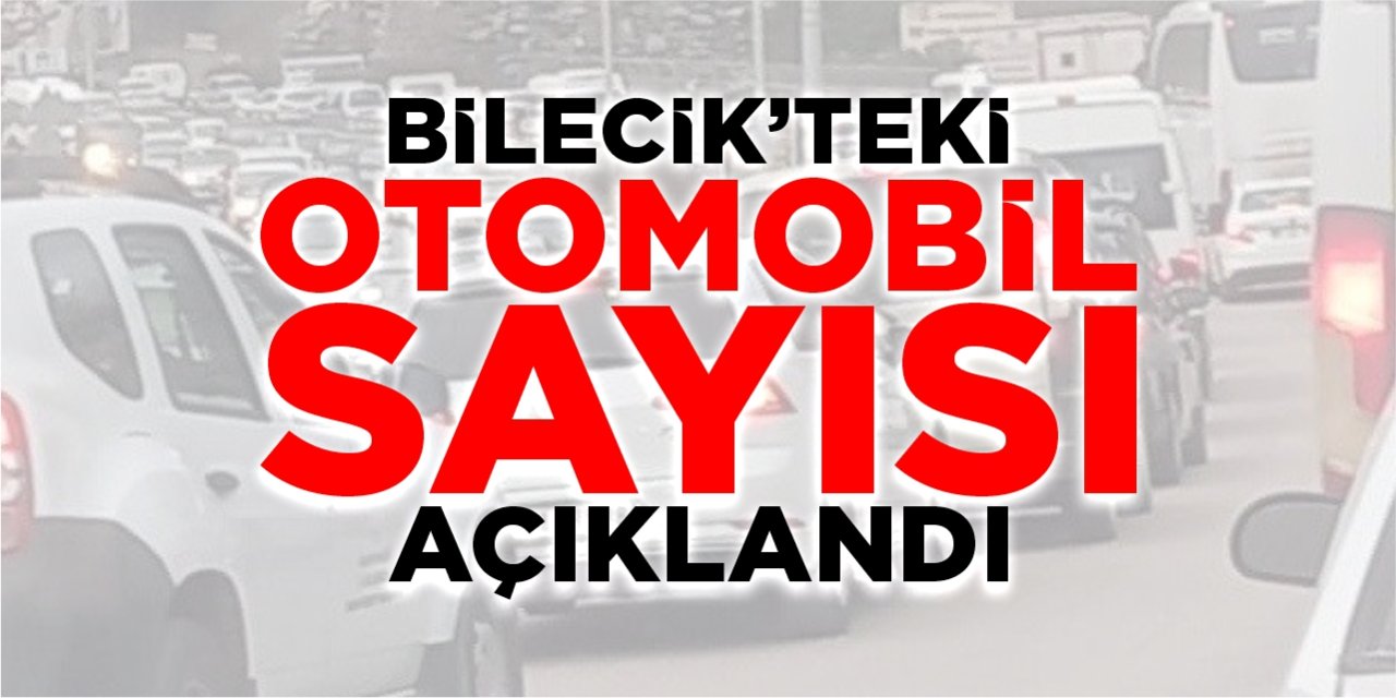 Bilecik’teki otomobil sayısı açıklandı