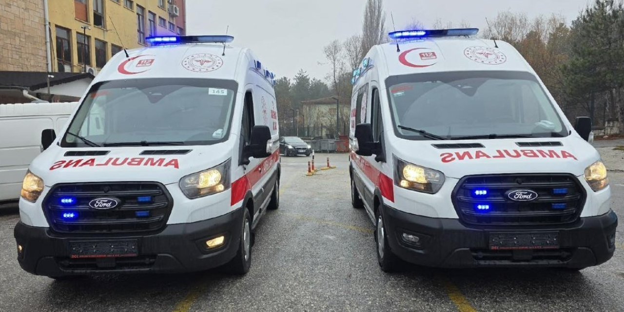 2 Yeni 112 Acil Sağlık Ambulansı Tahsis Edildi