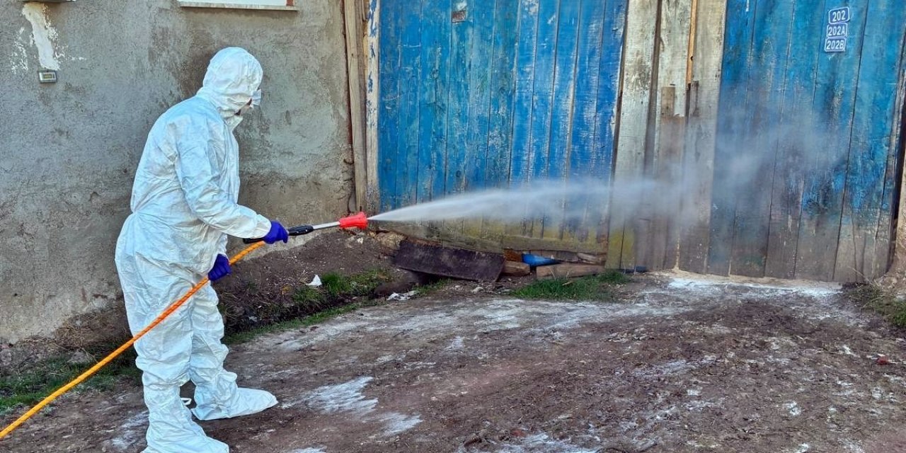 Çavdarhisar’da Hayvan İşletmelerinde Salgın Hastalıklara Karşı Dezenfeksiyon