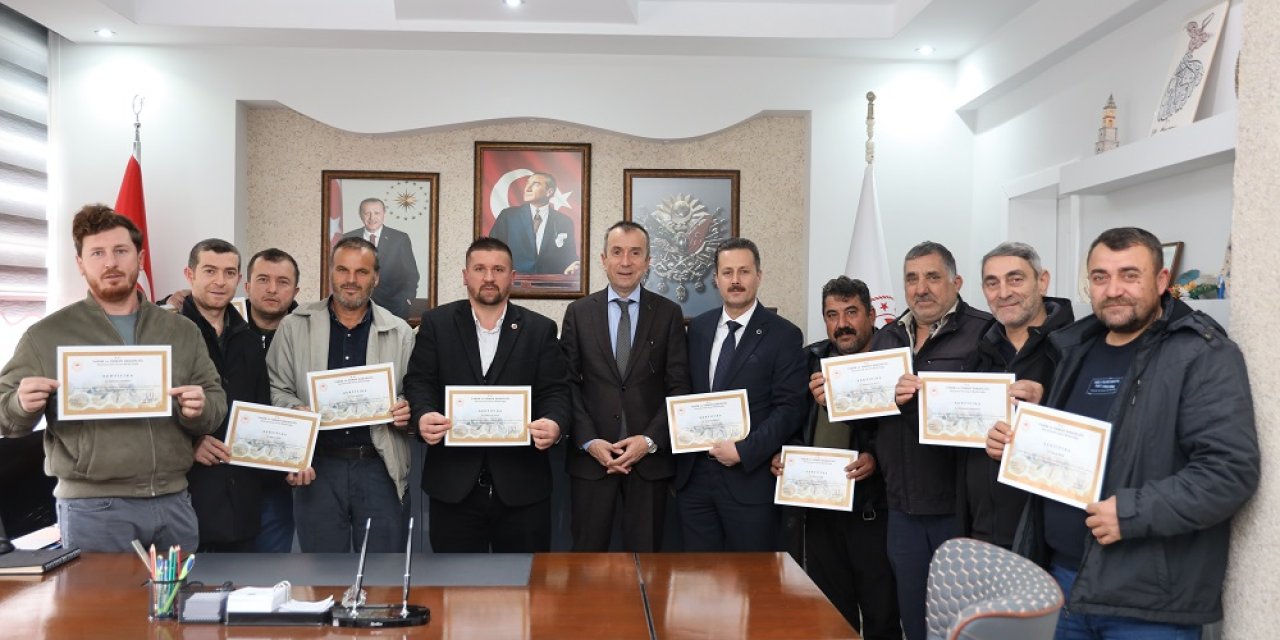 Arıcılara sertifikaları takdim edildi