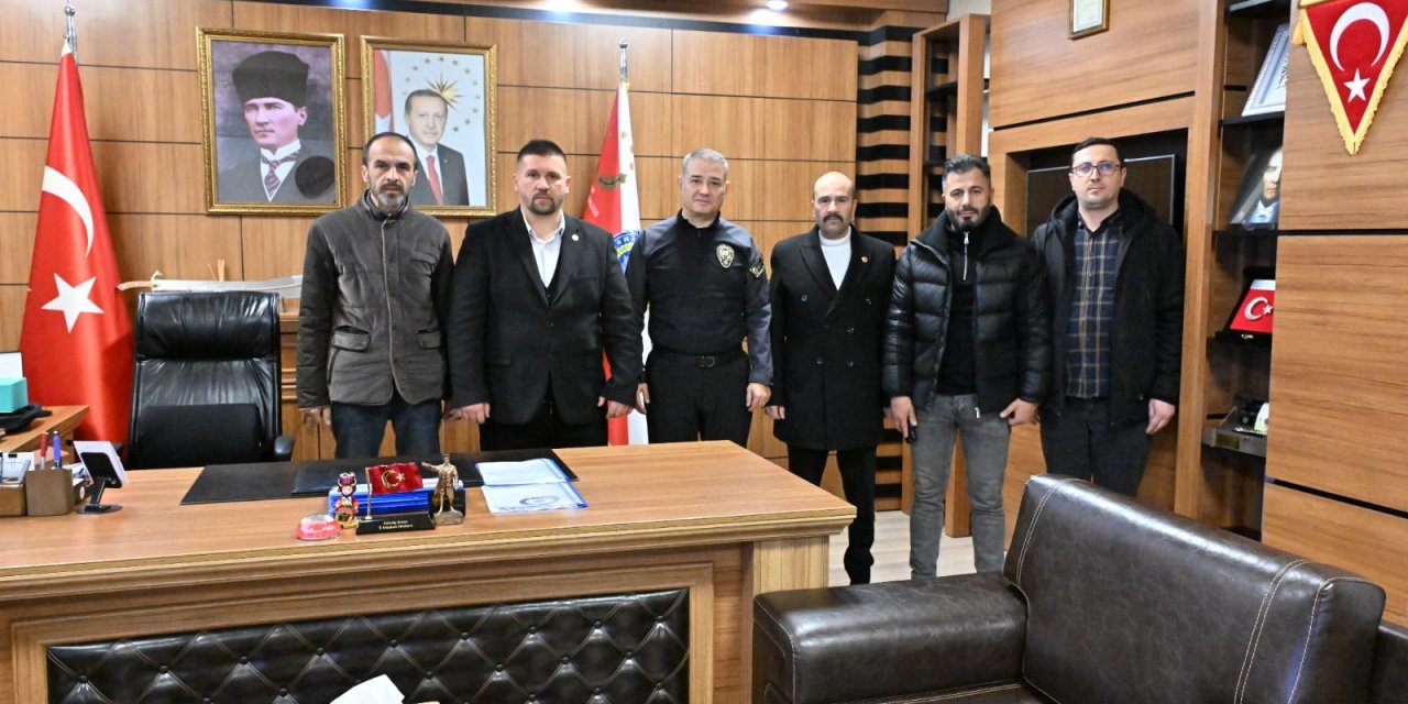 Pazarcıklılar Derneğinden Emniyet Müdürlerine Ziyaret